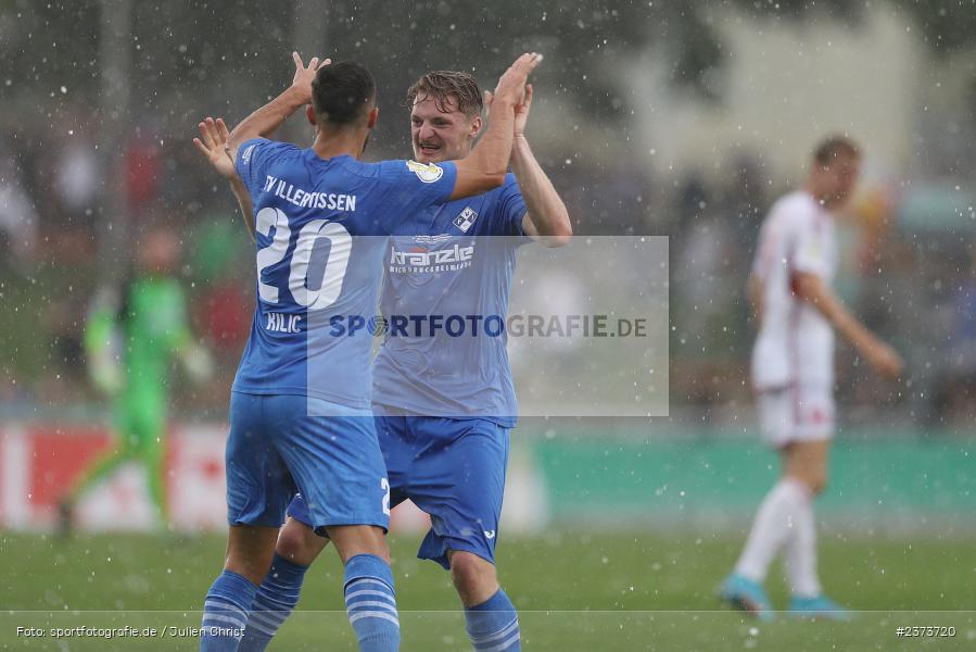 Emotionen, Gökalp Kilic, Vöhlinstadion, Illertissen, 13.08.2023, sport, action, DFB, Fussball, Saison 2023/2024, 1. Runde, DFB Pokal, F95, FVI, Fortuna Düsseldorf, FV Illertissen - Bild-ID: 2373720