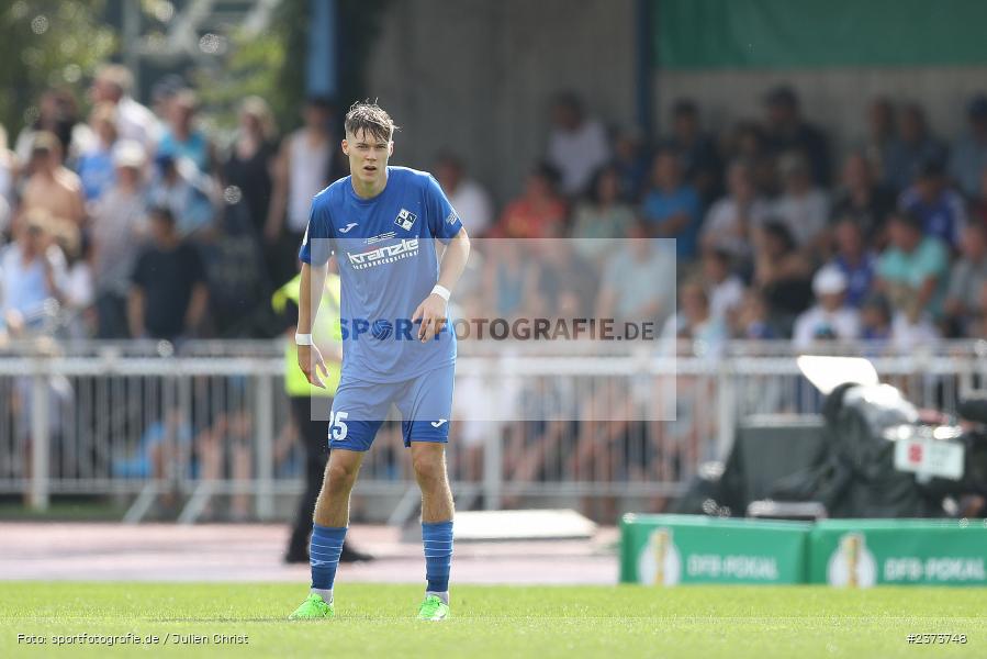Marco Mannhardt, Vöhlinstadion, Illertissen, 13.08.2023, sport, action, DFB, Fussball, Saison 2023/2024, 1. Runde, DFB Pokal, F95, FVI, Fortuna Düsseldorf, FV Illertissen - Bild-ID: 2373748