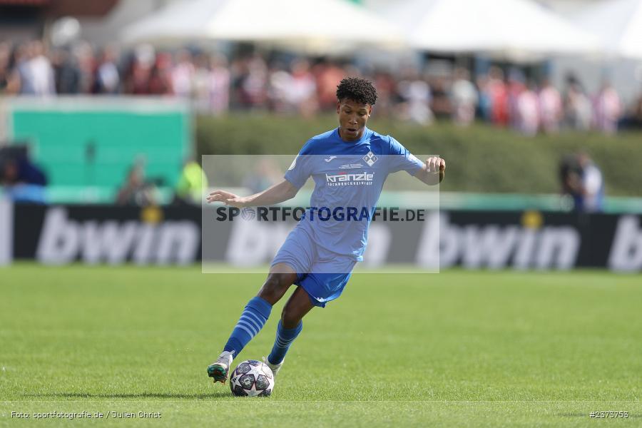 Liam Omore, Vöhlinstadion, Illertissen, 13.08.2023, sport, action, DFB, Fussball, Saison 2023/2024, 1. Runde, DFB Pokal, F95, FVI, Fortuna Düsseldorf, FV Illertissen - Bild-ID: 2373753 Liam Omore, Vöhlinstadion, Illertissen, 13.08.2023, sport, action, DFB, Fussball, Saison 2023/2024, 1. Runde, DFB Pokal, F95, FVI, Fortuna Düsseldorf, FV Illertissen - Bild-ID: 2373753