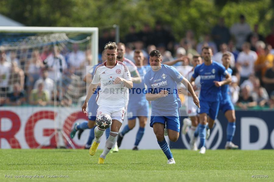 Yannick Glessing, Vöhlinstadion, Illertissen, 13.08.2023, sport, action, DFB, Fussball, Saison 2023/2024, 1. Runde, DFB Pokal, F95, FVI, Fortuna Düsseldorf, FV Illertissen - Bild-ID: 2373760