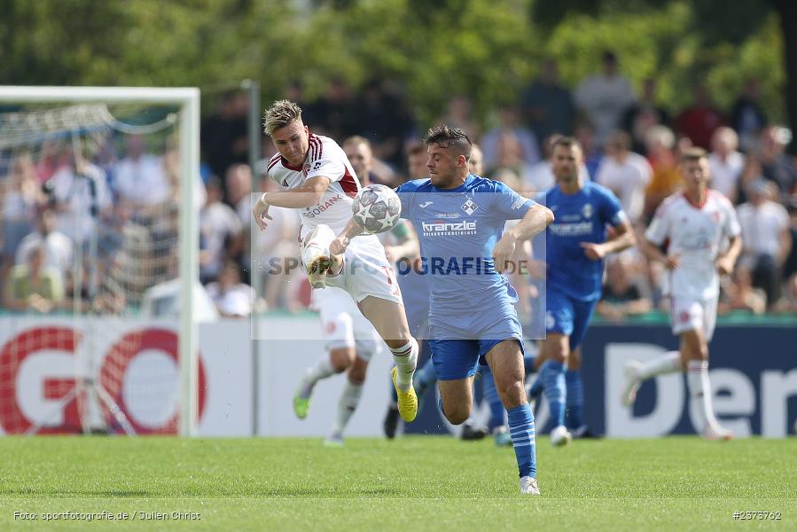 Yannick Glessing, Vöhlinstadion, Illertissen, 13.08.2023, sport, action, DFB, Fussball, Saison 2023/2024, 1. Runde, DFB Pokal, F95, FVI, Fortuna Düsseldorf, FV Illertissen - Bild-ID: 2373762