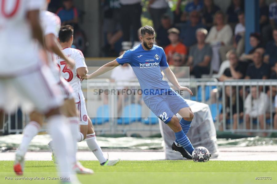 Niklas Jeck, Vöhlinstadion, Illertissen, 13.08.2023, sport, action, DFB, Fussball, Saison 2023/2024, 1. Runde, DFB Pokal, F95, FVI, Fortuna Düsseldorf, FV Illertissen - Bild-ID: 2373772