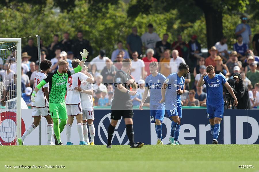 Felix Thiel, Vöhlinstadion, Illertissen, 13.08.2023, sport, action, DFB, Fussball, Saison 2023/2024, 1. Runde, DFB Pokal, F95, FVI, Fortuna Düsseldorf, FV Illertissen - Bild-ID: 2373776
