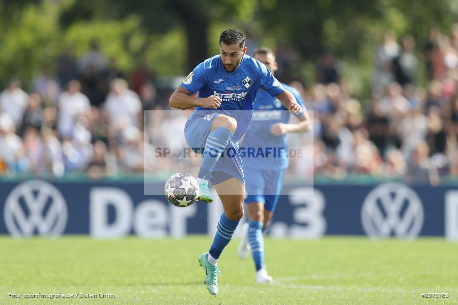 Gökalp Kilic, Vöhlinstadion, Illertissen, 13.08.2023, sport, action, DFB, Fussball, Saison 2023/2024, 1. Runde, DFB Pokal, F95, FVI, Fortuna Düsseldorf, FV Illertissen - Bild-ID: 2373785 Gökalp Kilic, Vöhlinstadion, Illertissen, 13.08.2023, sport, action, DFB, Fussball, Saison 2023/2024, 1. Runde, DFB Pokal, F95, FVI, Fortuna Düsseldorf, FV Illertissen - Bild-ID: 2373785