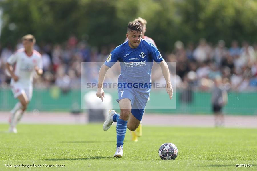 Yannick Glessing, Vöhlinstadion, Illertissen, 13.08.2023, sport, action, DFB, Fussball, Saison 2023/2024, 1. Runde, DFB Pokal, F95, FVI, Fortuna Düsseldorf, FV Illertissen - Bild-ID: 2373806