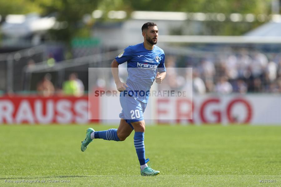 Gökalp Kilic, Vöhlinstadion, Illertissen, 13.08.2023, sport, action, DFB, Fussball, Saison 2023/2024, 1. Runde, DFB Pokal, F95, FVI, Fortuna Düsseldorf, FV Illertissen - Bild-ID: 2373811
