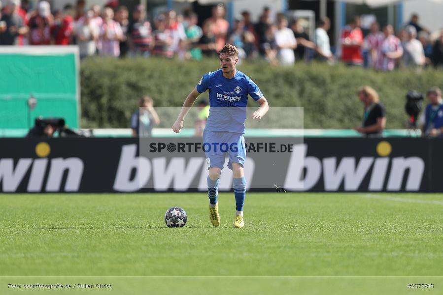 Maximilian Neuberger, Vöhlinstadion, Illertissen, 13.08.2023, sport, action, DFB, Fussball, Saison 2023/2024, 1. Runde, DFB Pokal, F95, FVI, Fortuna Düsseldorf, FV Illertissen - Bild-ID: 2373813