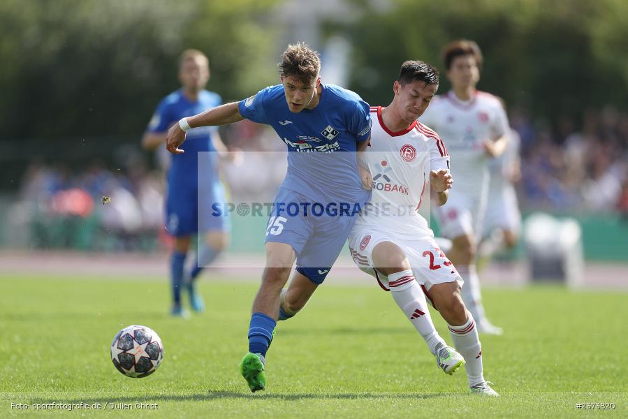 Marco Mannhardt, Vöhlinstadion, Illertissen, 13.08.2023, sport, action, DFB, Fussball, Saison 2023/2024, 1. Runde, DFB Pokal, F95, FVI, Fortuna Düsseldorf, FV Illertissen - Bild-ID: 2373820