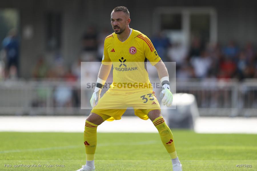 Florian Kastenmeier, Vöhlinstadion, Illertissen, 13.08.2023, sport, action, DFB, Fussball, Saison 2023/2024, 1. Runde, DFB Pokal, F95, FVI, Fortuna Düsseldorf, FV Illertissen - Bild-ID: 2373822 Florian Kastenmeier, Vöhlinstadion, Illertissen, 13.08.2023, sport, action, DFB, Fussball, Saison 2023/2024, 1. Runde, DFB Pokal, F95, FVI, Fortuna Düsseldorf, FV Illertissen - Bild-ID: 2373822