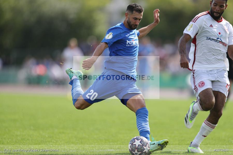 Gökalp Kilic, Vöhlinstadion, Illertissen, 13.08.2023, sport, action, DFB, Fussball, Saison 2023/2024, 1. Runde, DFB Pokal, F95, FVI, Fortuna Düsseldorf, FV Illertissen - Bild-ID: 2373826 Gökalp Kilic, Vöhlinstadion, Illertissen, 13.08.2023, sport, action, DFB, Fussball, Saison 2023/2024, 1. Runde, DFB Pokal, F95, FVI, Fortuna Düsseldorf, FV Illertissen - Bild-ID: 2373826
