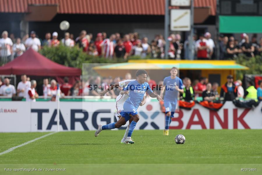 Liam Omore, Vöhlinstadion, Illertissen, 13.08.2023, sport, action, DFB, Fussball, Saison 2023/2024, 1. Runde, DFB Pokal, F95, FVI, Fortuna Düsseldorf, FV Illertissen - Bild-ID: 2373831 Liam Omore, Vöhlinstadion, Illertissen, 13.08.2023, sport, action, DFB, Fussball, Saison 2023/2024, 1. Runde, DFB Pokal, F95, FVI, Fortuna Düsseldorf, FV Illertissen - Bild-ID: 2373831