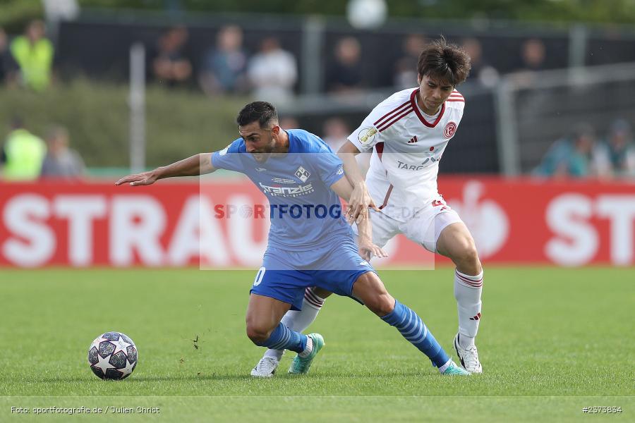 Gökalp Kilic, Vöhlinstadion, Illertissen, 13.08.2023, sport, action, DFB, Fussball, Saison 2023/2024, 1. Runde, DFB Pokal, F95, FVI, Fortuna Düsseldorf, FV Illertissen - Bild-ID: 2373834 Gökalp Kilic, Vöhlinstadion, Illertissen, 13.08.2023, sport, action, DFB, Fussball, Saison 2023/2024, 1. Runde, DFB Pokal, F95, FVI, Fortuna Düsseldorf, FV Illertissen - Bild-ID: 2373834