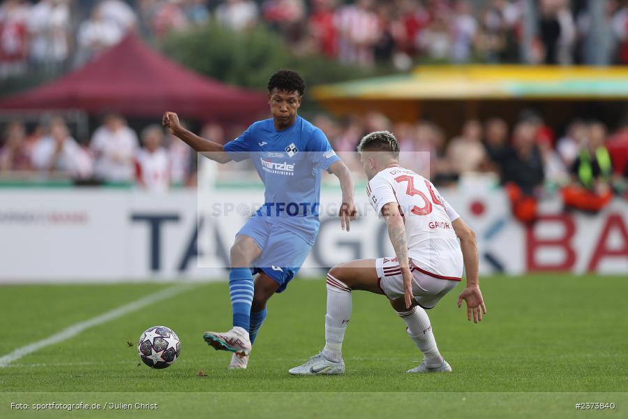 Liam Omore, Vöhlinstadion, Illertissen, 13.08.2023, sport, action, DFB, Fussball, Saison 2023/2024, 1. Runde, DFB Pokal, F95, FVI, Fortuna Düsseldorf, FV Illertissen - Bild-ID: 2373840 Liam Omore, Vöhlinstadion, Illertissen, 13.08.2023, sport, action, DFB, Fussball, Saison 2023/2024, 1. Runde, DFB Pokal, F95, FVI, Fortuna Düsseldorf, FV Illertissen - Bild-ID: 2373840