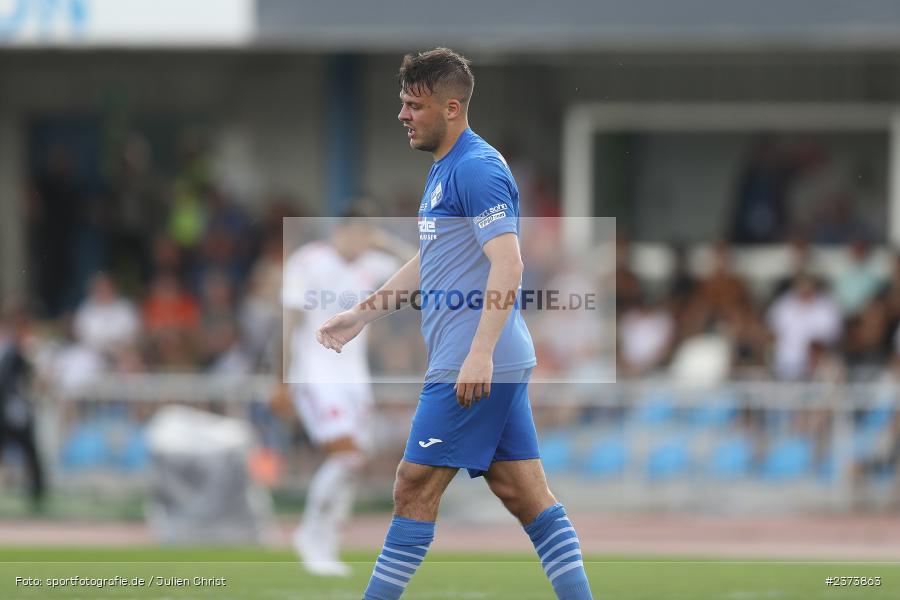 Yannick Glessing, Vöhlinstadion, Illertissen, 13.08.2023, sport, action, DFB, Fussball, Saison 2023/2024, 1. Runde, DFB Pokal, F95, FVI, Fortuna Düsseldorf, FV Illertissen - Bild-ID: 2373863