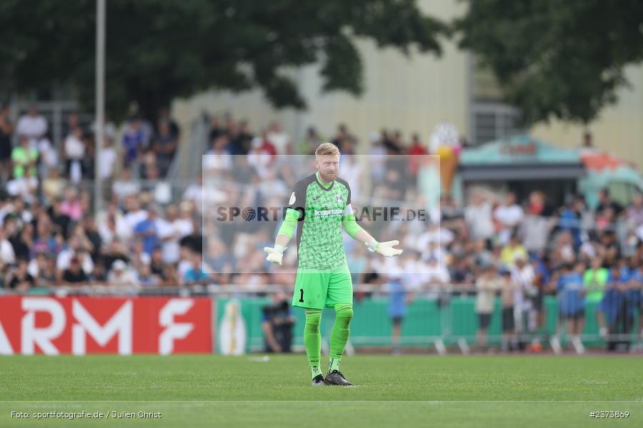 Felix Thiel, Vöhlinstadion, Illertissen, 13.08.2023, sport, action, DFB, Fussball, Saison 2023/2024, 1. Runde, DFB Pokal, F95, FVI, Fortuna Düsseldorf, FV Illertissen - Bild-ID: 2373869