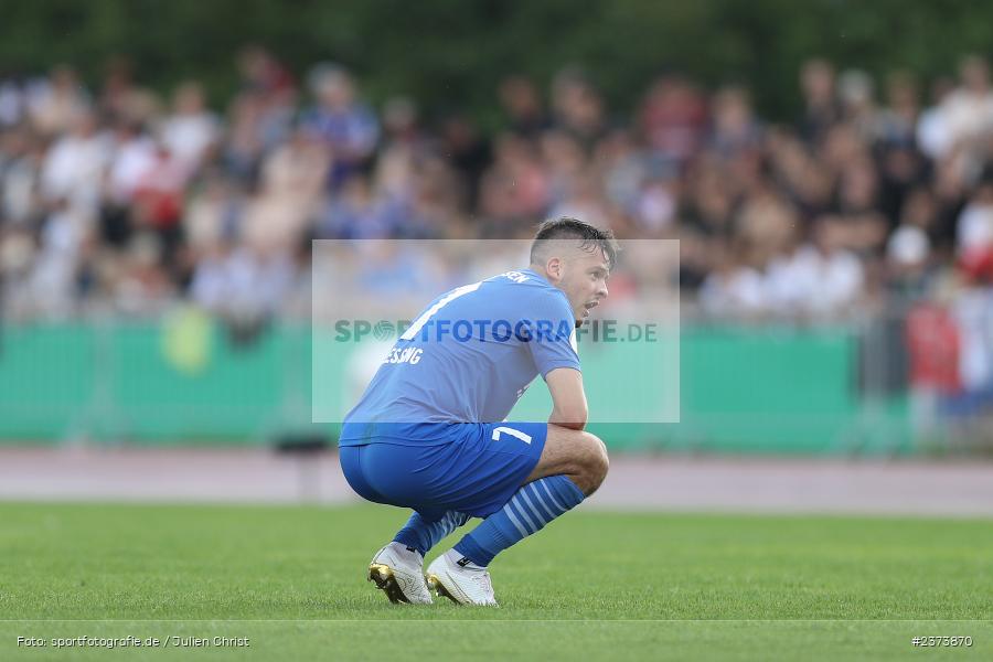 Yannick Glessing, Vöhlinstadion, Illertissen, 13.08.2023, sport, action, DFB, Fussball, Saison 2023/2024, 1. Runde, DFB Pokal, F95, FVI, Fortuna Düsseldorf, FV Illertissen - Bild-ID: 2373870