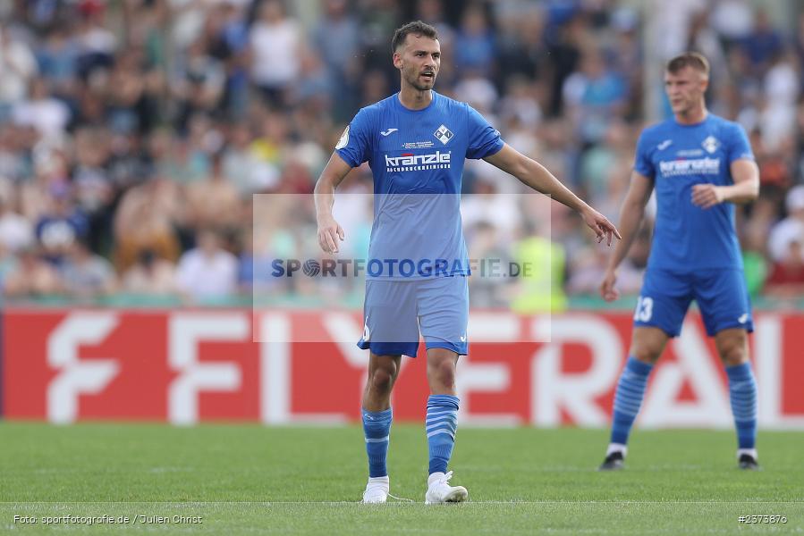 Marin Pudic, Vöhlinstadion, Illertissen, 13.08.2023, sport, action, DFB, Fussball, Saison 2023/2024, 1. Runde, DFB Pokal, F95, FVI, Fortuna Düsseldorf, FV Illertissen - Bild-ID: 2373876