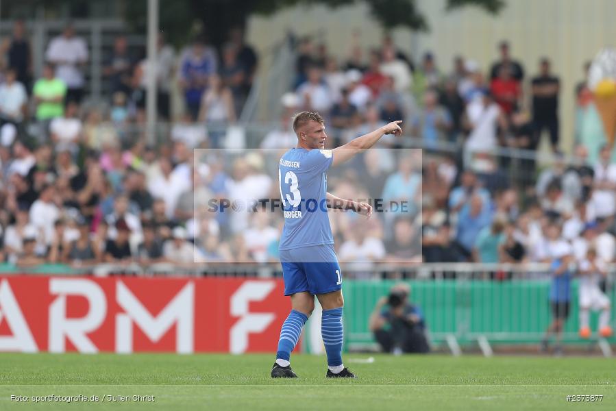 Kevin Frisorger, Vöhlinstadion, Illertissen, 13.08.2023, sport, action, DFB, Fussball, Saison 2023/2024, 1. Runde, DFB Pokal, F95, FVI, Fortuna Düsseldorf, FV Illertissen - Bild-ID: 2373877
