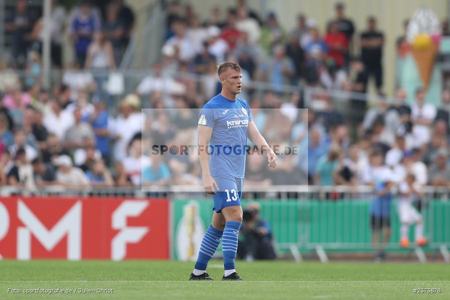 Kevin Frisorger, Vöhlinstadion, Illertissen, 13.08.2023, sport, action, DFB, Fussball, Saison 2023/2024, 1. Runde, DFB Pokal, F95, FVI, Fortuna Düsseldorf, FV Illertissen - Bild-ID: 2373878
