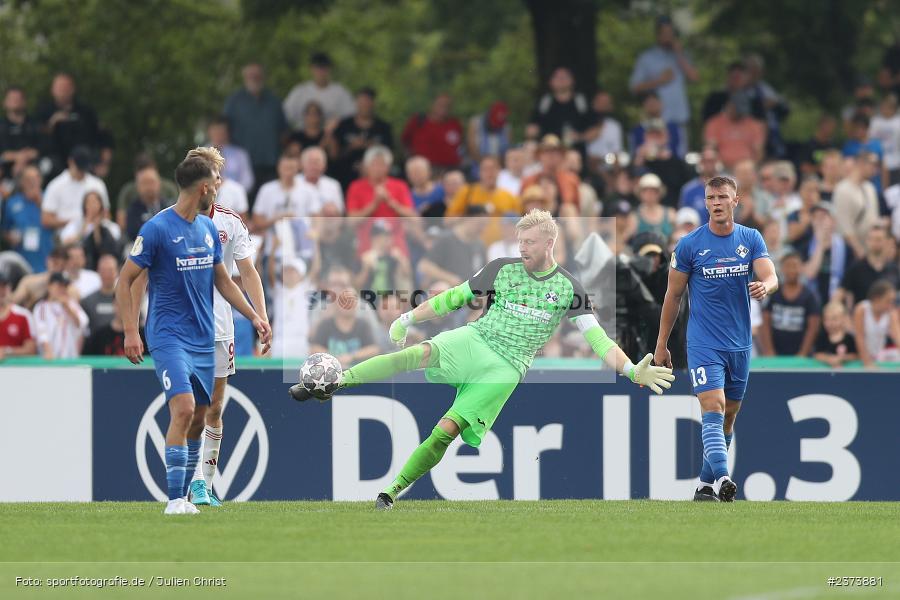 Felix Thiel, Vöhlinstadion, Illertissen, 13.08.2023, sport, action, DFB, Fussball, Saison 2023/2024, 1. Runde, DFB Pokal, F95, FVI, Fortuna Düsseldorf, FV Illertissen - Bild-ID: 2373881