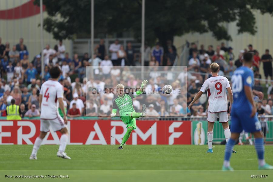 Felix Thiel, Vöhlinstadion, Illertissen, 13.08.2023, sport, action, DFB, Fussball, Saison 2023/2024, 1. Runde, DFB Pokal, F95, FVI, Fortuna Düsseldorf, FV Illertissen - Bild-ID: 2373887