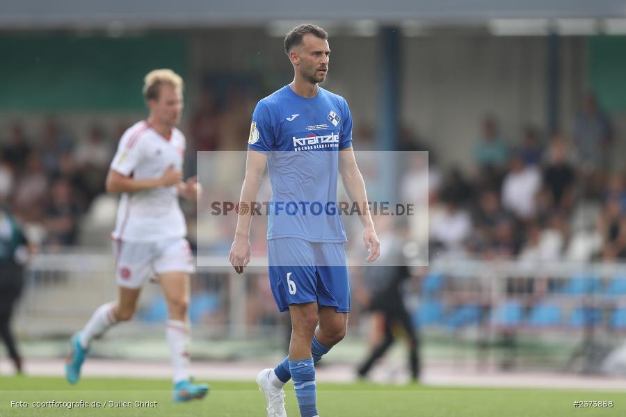 Marin Pudic, Vöhlinstadion, Illertissen, 13.08.2023, sport, action, DFB, Fussball, Saison 2023/2024, 1. Runde, DFB Pokal, F95, FVI, Fortuna Düsseldorf, FV Illertissen - Bild-ID: 2373888