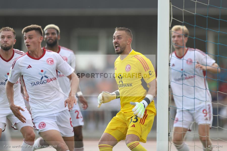 Florian Kastenmeier, Vöhlinstadion, Illertissen, 13.08.2023, sport, action, DFB, Fussball, Saison 2023/2024, 1. Runde, DFB Pokal, F95, FVI, Fortuna Düsseldorf, FV Illertissen - Bild-ID: 2373894