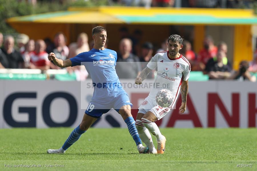 Matthias Zimmermann, Vöhlinstadion, Illertissen, 13.08.2023, sport, action, DFB, Fussball, Saison 2023/2024, 1. Runde, DFB Pokal, F95, FVI, Fortuna Düsseldorf, FV Illertissen - Bild-ID: 2373912
