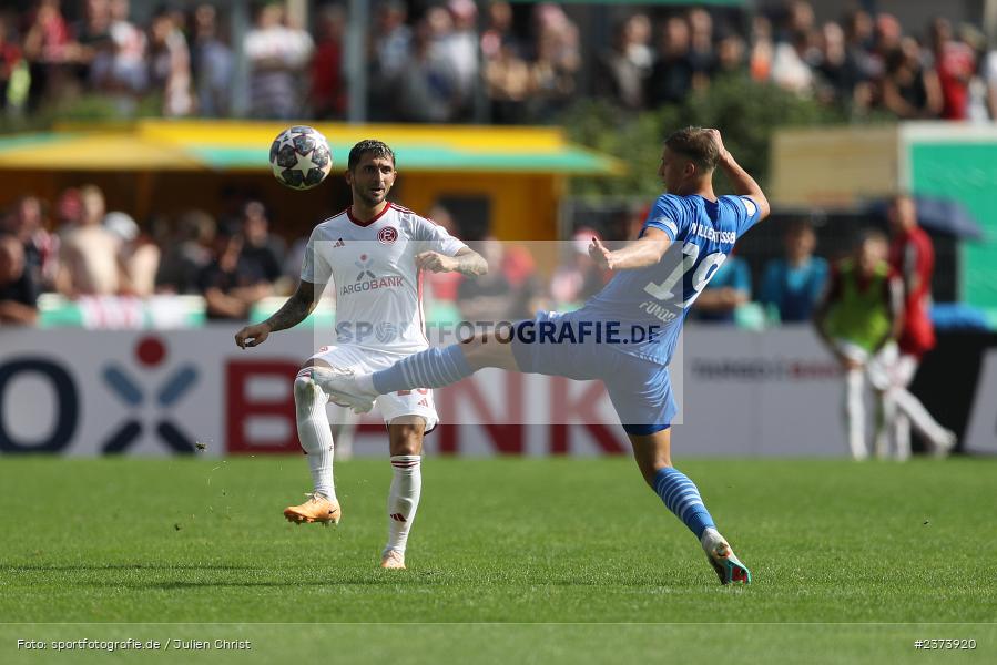 Matthias Zimmermann, Vöhlinstadion, Illertissen, 13.08.2023, sport, action, DFB, Fussball, Saison 2023/2024, 1. Runde, DFB Pokal, F95, FVI, Fortuna Düsseldorf, FV Illertissen - Bild-ID: 2373920
