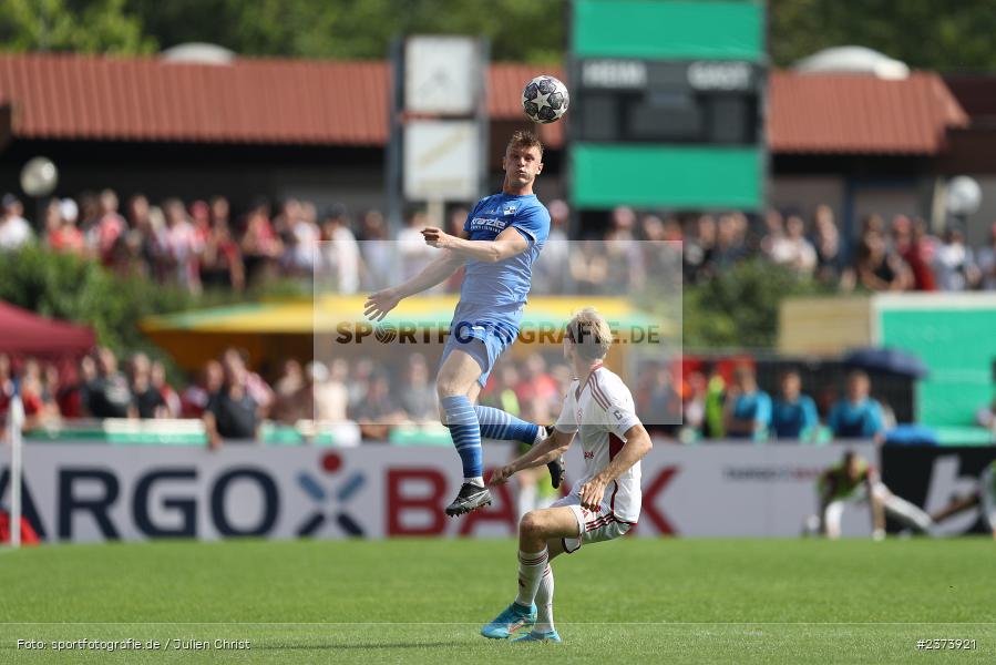Kevin Frisorger, Vöhlinstadion, Illertissen, 13.08.2023, sport, action, DFB, Fussball, Saison 2023/2024, 1. Runde, DFB Pokal, F95, FVI, Fortuna Düsseldorf, FV Illertissen - Bild-ID: 2373921