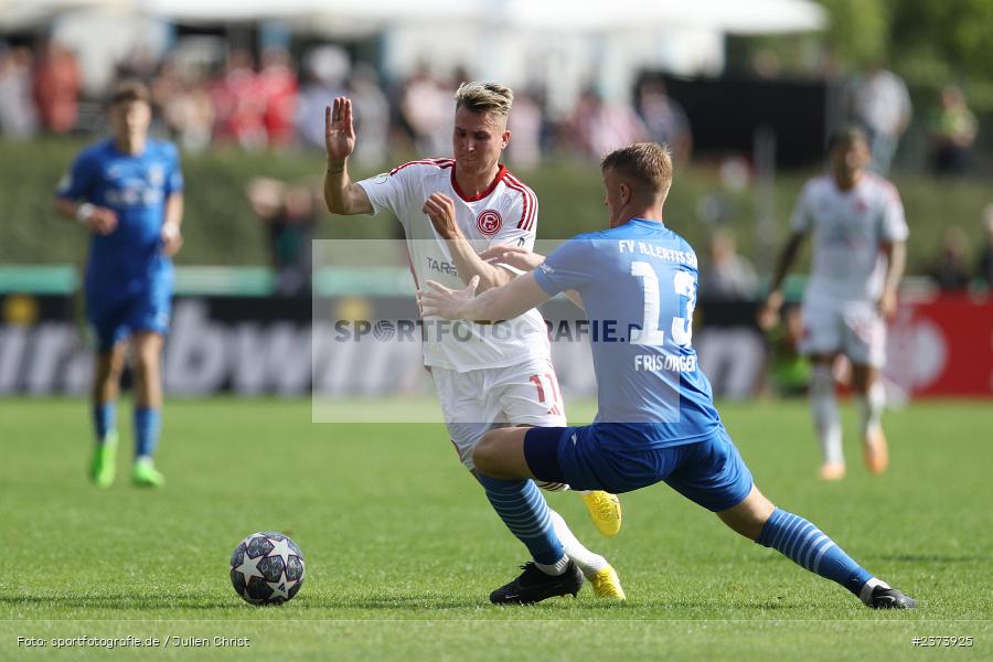 Kevin Frisorger, Vöhlinstadion, Illertissen, 13.08.2023, sport, action, DFB, Fussball, Saison 2023/2024, 1. Runde, DFB Pokal, F95, FVI, Fortuna Düsseldorf, FV Illertissen - Bild-ID: 2373925