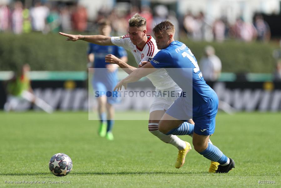 Kevin Frisorger, Vöhlinstadion, Illertissen, 13.08.2023, sport, action, DFB, Fussball, Saison 2023/2024, 1. Runde, DFB Pokal, F95, FVI, Fortuna Düsseldorf, FV Illertissen - Bild-ID: 2373926