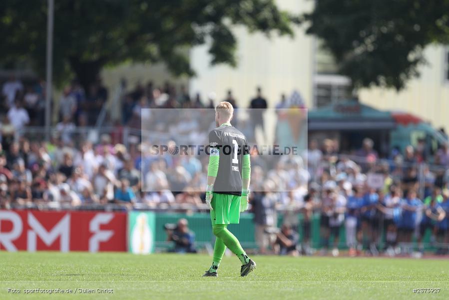 Felix Thiel, Vöhlinstadion, Illertissen, 13.08.2023, sport, action, DFB, Fussball, Saison 2023/2024, 1. Runde, DFB Pokal, F95, FVI, Fortuna Düsseldorf, FV Illertissen - Bild-ID: 2373927
