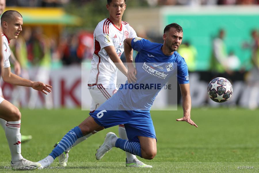 Marin Pudic, Vöhlinstadion, Illertissen, 13.08.2023, sport, action, DFB, Fussball, Saison 2023/2024, 1. Runde, DFB Pokal, F95, FVI, Fortuna Düsseldorf, FV Illertissen - Bild-ID: 2373939