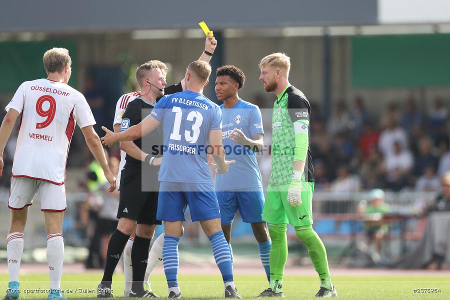 Felix Thiel, Vöhlinstadion, Illertissen, 13.08.2023, sport, action, DFB, Fussball, Saison 2023/2024, 1. Runde, DFB Pokal, F95, FVI, Fortuna Düsseldorf, FV Illertissen - Bild-ID: 2373954