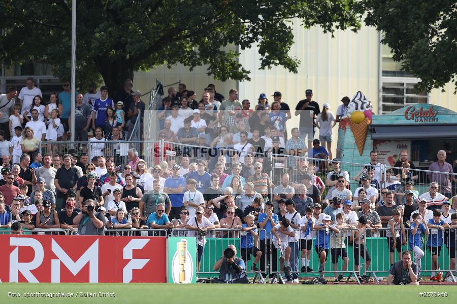 Vöhlinstadion, Illertissen, 13.08.2023, sport, action, DFB, Fussball, Saison 2023/2024, 1. Runde, DFB Pokal, F95, FVI, Fortuna Düsseldorf, FV Illertissen - Bild-ID: 2373960