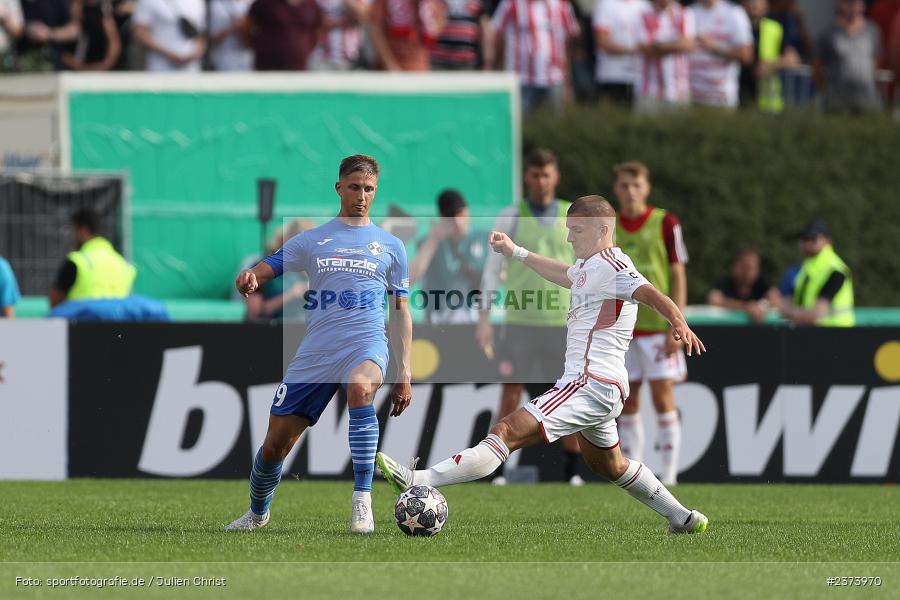 Nico Fundel, Vöhlinstadion, Illertissen, 13.08.2023, sport, action, DFB, Fussball, Saison 2023/2024, 1. Runde, DFB Pokal, F95, FVI, Fortuna Düsseldorf, FV Illertissen - Bild-ID: 2373970