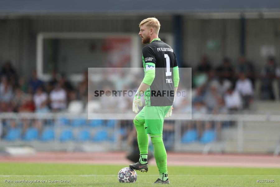 Felix Thiel, Vöhlinstadion, Illertissen, 13.08.2023, sport, action, DFB, Fussball, Saison 2023/2024, 1. Runde, DFB Pokal, F95, FVI, Fortuna Düsseldorf, FV Illertissen - Bild-ID: 2373985 Felix Thiel, Vöhlinstadion, Illertissen, 13.08.2023, sport, action, DFB, Fussball, Saison 2023/2024, 1. Runde, DFB Pokal, F95, FVI, Fortuna Düsseldorf, FV Illertissen - Bild-ID: 2373985
