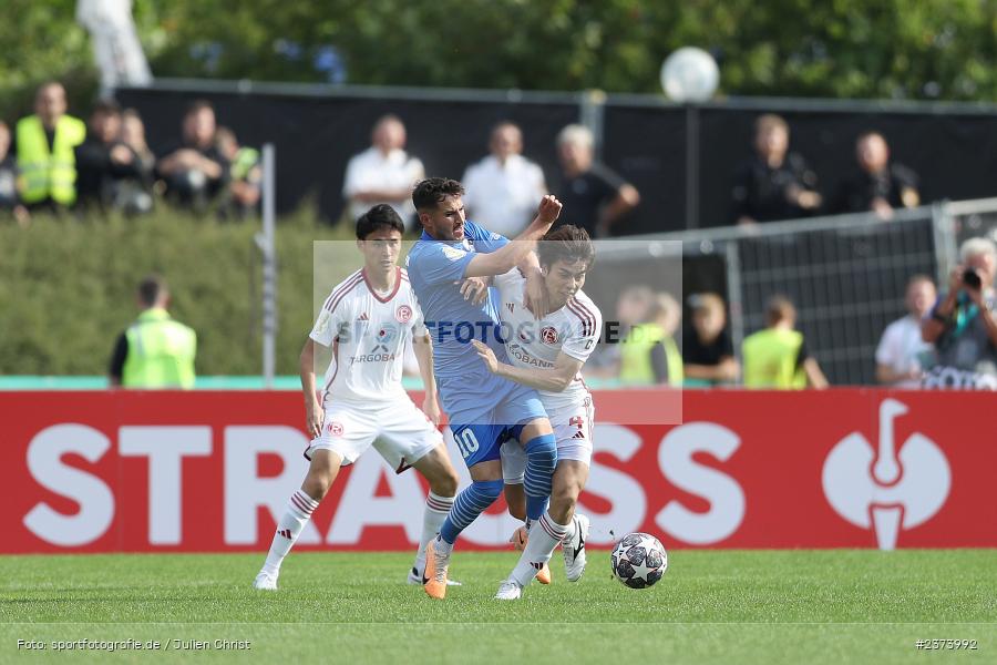 Ao Tanaka, Vöhlinstadion, Illertissen, 13.08.2023, sport, action, DFB, Fussball, Saison 2023/2024, 1. Runde, DFB Pokal, F95, FVI, Fortuna Düsseldorf, FV Illertissen - Bild-ID: 2373992