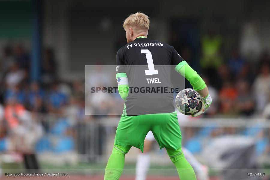 Felix Thiel, Vöhlinstadion, Illertissen, 13.08.2023, sport, action, DFB, Fussball, Saison 2023/2024, 1. Runde, DFB Pokal, F95, FVI, Fortuna Düsseldorf, FV Illertissen - Bild-ID: 2374005