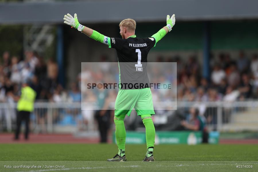 Felix Thiel, Vöhlinstadion, Illertissen, 13.08.2023, sport, action, DFB, Fussball, Saison 2023/2024, 1. Runde, DFB Pokal, F95, FVI, Fortuna Düsseldorf, FV Illertissen - Bild-ID: 2374008