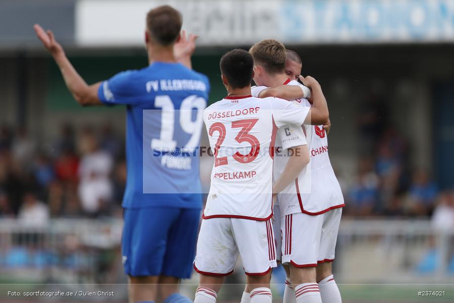 Christos Tzolis, Vöhlinstadion, Illertissen, 13.08.2023, sport, action, DFB, Fussball, Saison 2023/2024, 1. Runde, DFB Pokal, F95, FVI, Fortuna Düsseldorf, FV Illertissen - Bild-ID: 2374021 Christos Tzolis, Vöhlinstadion, Illertissen, 13.08.2023, sport, action, DFB, Fussball, Saison 2023/2024, 1. Runde, DFB Pokal, F95, FVI, Fortuna Düsseldorf, FV Illertissen - Bild-ID: 2374021
