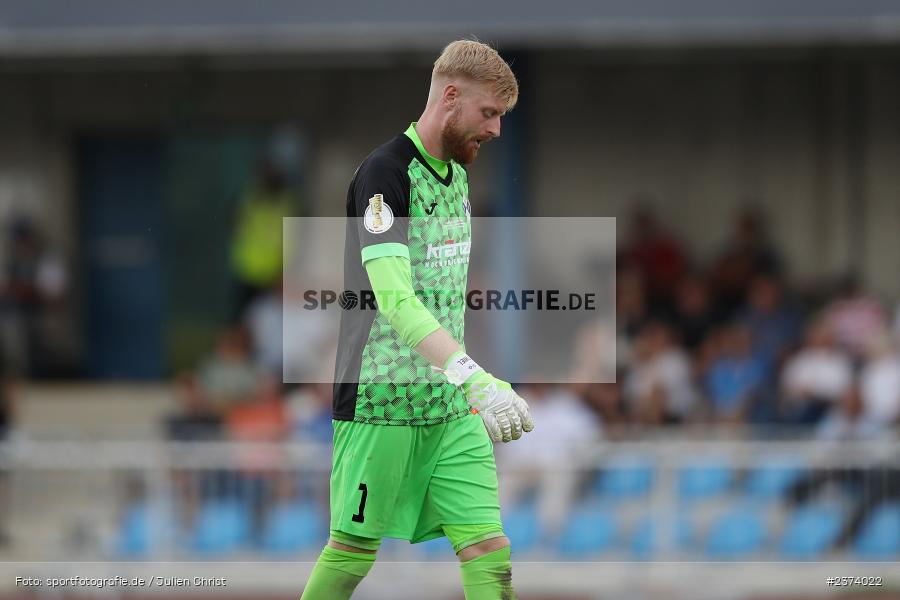 Felix Thiel, Vöhlinstadion, Illertissen, 13.08.2023, sport, action, DFB, Fussball, Saison 2023/2024, 1. Runde, DFB Pokal, F95, FVI, Fortuna Düsseldorf, FV Illertissen - Bild-ID: 2374022 Felix Thiel, Vöhlinstadion, Illertissen, 13.08.2023, sport, action, DFB, Fussball, Saison 2023/2024, 1. Runde, DFB Pokal, F95, FVI, Fortuna Düsseldorf, FV Illertissen - Bild-ID: 2374022