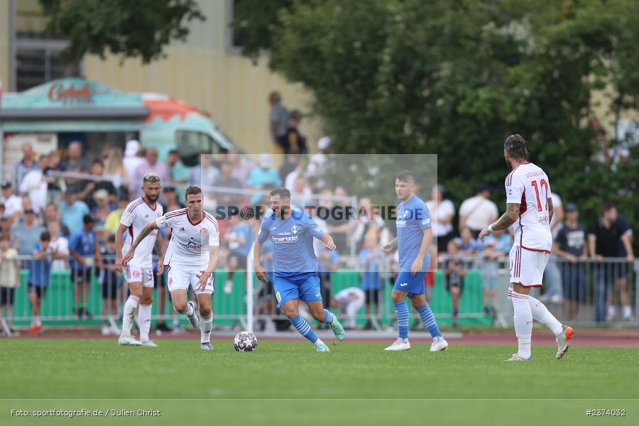 Marcel Sobottka, Vöhlinstadion, Illertissen, 13.08.2023, sport, action, DFB, Fussball, Saison 2023/2024, 1. Runde, DFB Pokal, F95, FVI, Fortuna Düsseldorf, FV Illertissen - Bild-ID: 2374032