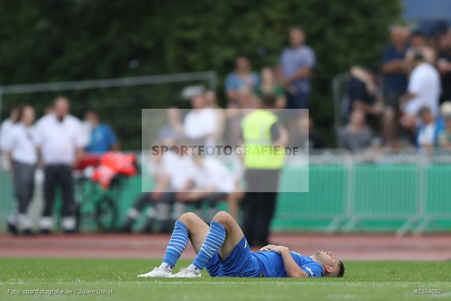Yannick Glessing, Vöhlinstadion, Illertissen, 13.08.2023, sport, action, DFB, Fussball, Saison 2023/2024, 1. Runde, DFB Pokal, F95, FVI, Fortuna Düsseldorf, FV Illertissen - Bild-ID: 2374037