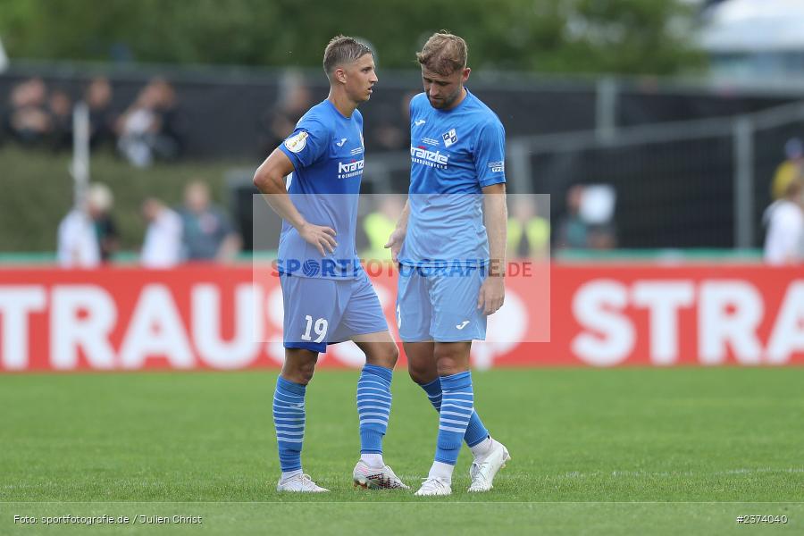 Hannes Pöschl, Vöhlinstadion, Illertissen, 13.08.2023, sport, action, DFB, Fussball, Saison 2023/2024, 1. Runde, DFB Pokal, F95, FVI, Fortuna Düsseldorf, FV Illertissen - Bild-ID: 2374040