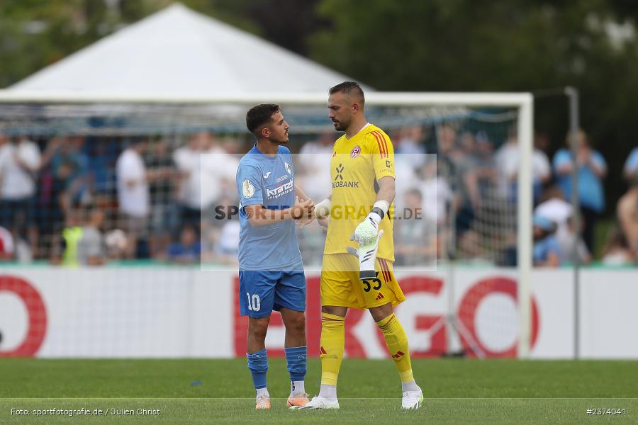 Daniele Gabriele, Vöhlinstadion, Illertissen, 13.08.2023, sport, action, DFB, Fussball, Saison 2023/2024, 1. Runde, DFB Pokal, F95, FVI, Fortuna Düsseldorf, FV Illertissen - Bild-ID: 2374041