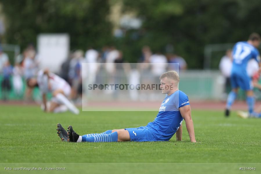 Kevin Frisorger, Vöhlinstadion, Illertissen, 13.08.2023, sport, action, DFB, Fussball, Saison 2023/2024, 1. Runde, DFB Pokal, F95, FVI, Fortuna Düsseldorf, FV Illertissen - Bild-ID: 2374042