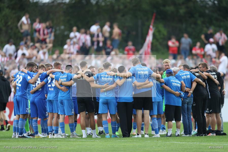 Vöhlinstadion, Illertissen, 13.08.2023, sport, action, DFB, Fussball, Saison 2023/2024, 1. Runde, DFB Pokal, F95, FVI, Fortuna Düsseldorf, FV Illertissen - Bild-ID: 2374045