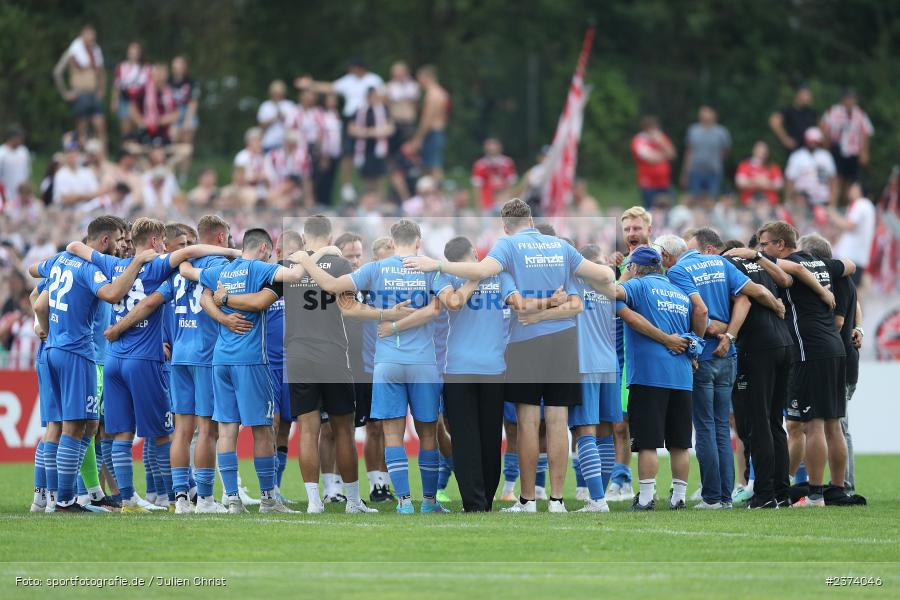 Vöhlinstadion, Illertissen, 13.08.2023, sport, action, DFB, Fussball, Saison 2023/2024, 1. Runde, DFB Pokal, F95, FVI, Fortuna Düsseldorf, FV Illertissen - Bild-ID: 2374046